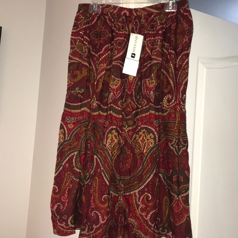 Paisley maxi skirt